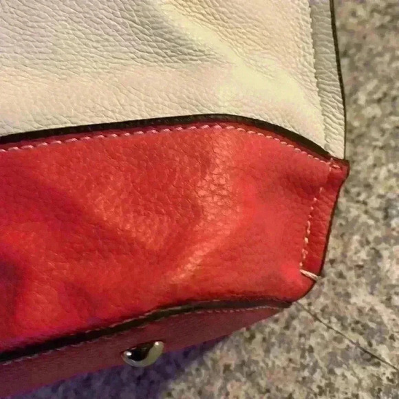 Tignanello pink and white satchel bag - Picture 9 of 16